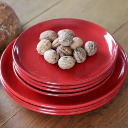 Assiette*Jean-Vier Assiette Creuse Rouge