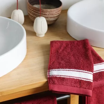 Drap De Douche*Jean-Vier Drap De Douche Rouge