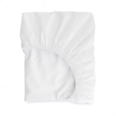 Drap Housse*Jean-Vier Drap Housse Blanc En Satin De Coton