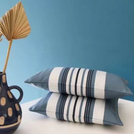 Housse De Coussin*Jean-Vier Housse De Coussin Bleu