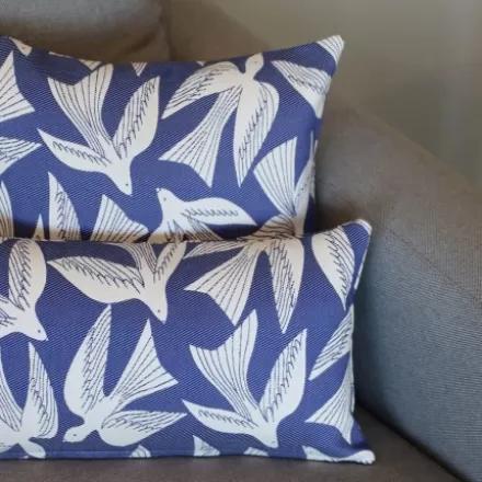 Housse De Coussin*Jean-Vier Housse De Coussin Bleu