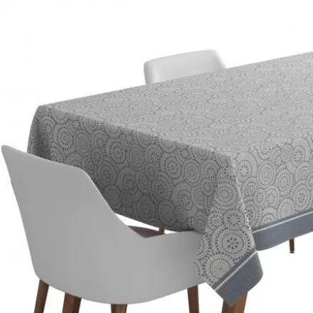 Nappe De Table*Jean-Vier Nappe En Jacquard Gris Clair