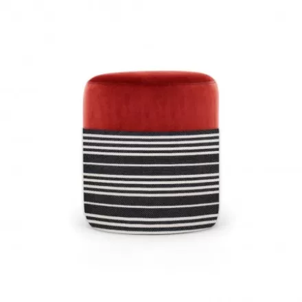 Pouf*Jean-Vier Pouf Rouge