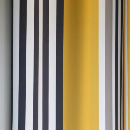 Rideaux*Jean-Vier Rideau Jaune Gold En Satin De Coton A Rayures