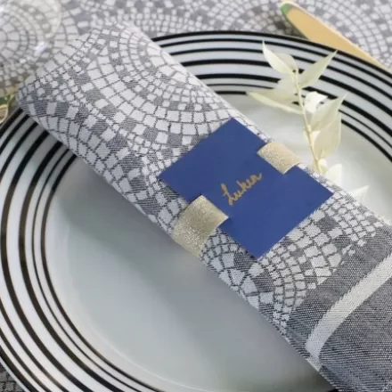 Serviette De Table*Jean-Vier Serviette De Table Gris