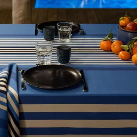 Tissu Au Mètre Et Toile Basque*Jean-Vier Tissu Au Mètre Et Toile Basque Bleu