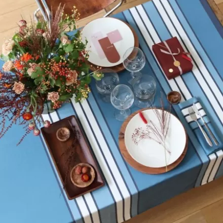 Tissu Au Mètre Et Toile Basque*Jean-Vier Tissu Au Mètre Et Toile Basque Bleu